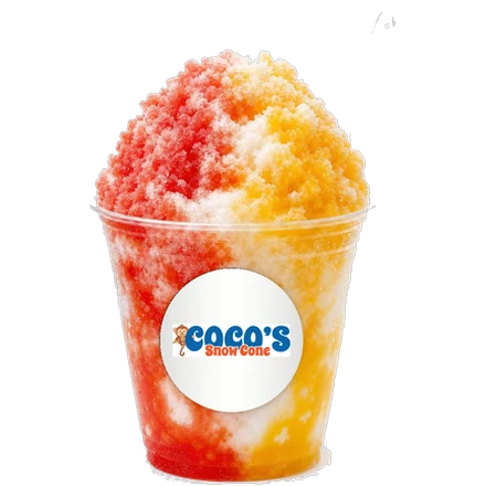 A Coco's Summer Sunset snow cone