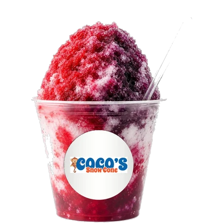 A Coco's Triple Berry snow cone